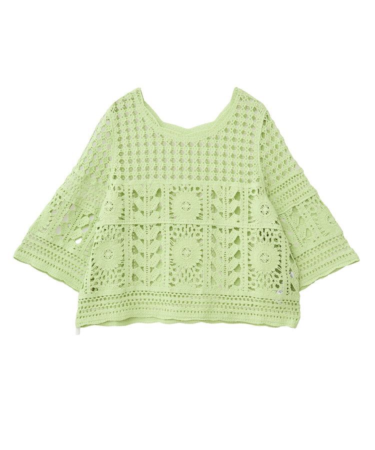 earth music&ecology「クロシェ風プルオーバー」|Tシャツ・カットソー|