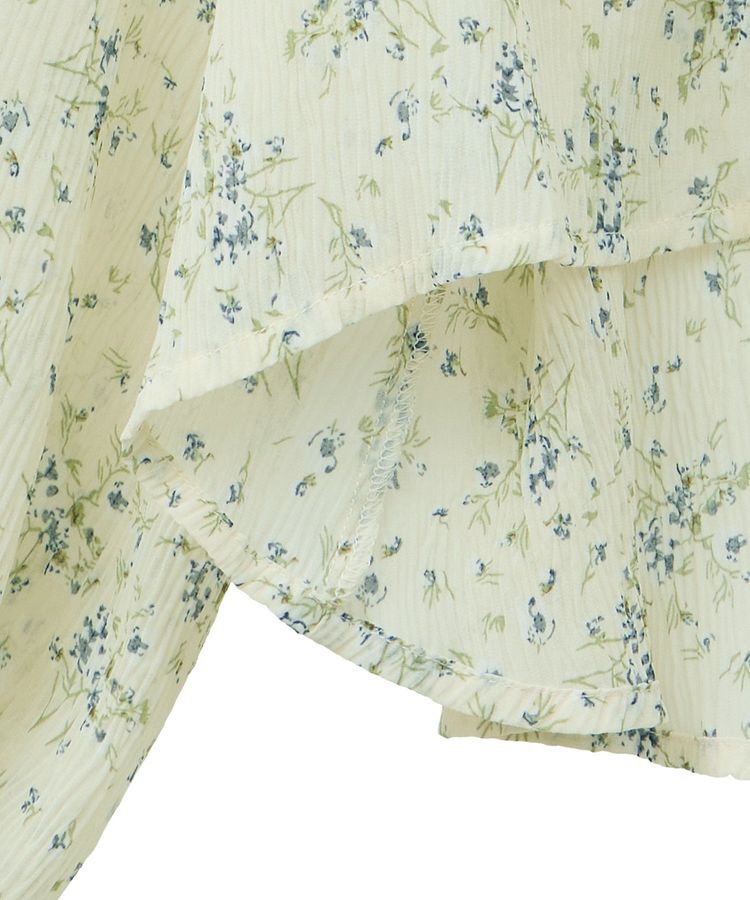 earth music&ecology「ナローリボンくしゅくしゅギャザーブラウス」|シャツ・ブラウス|