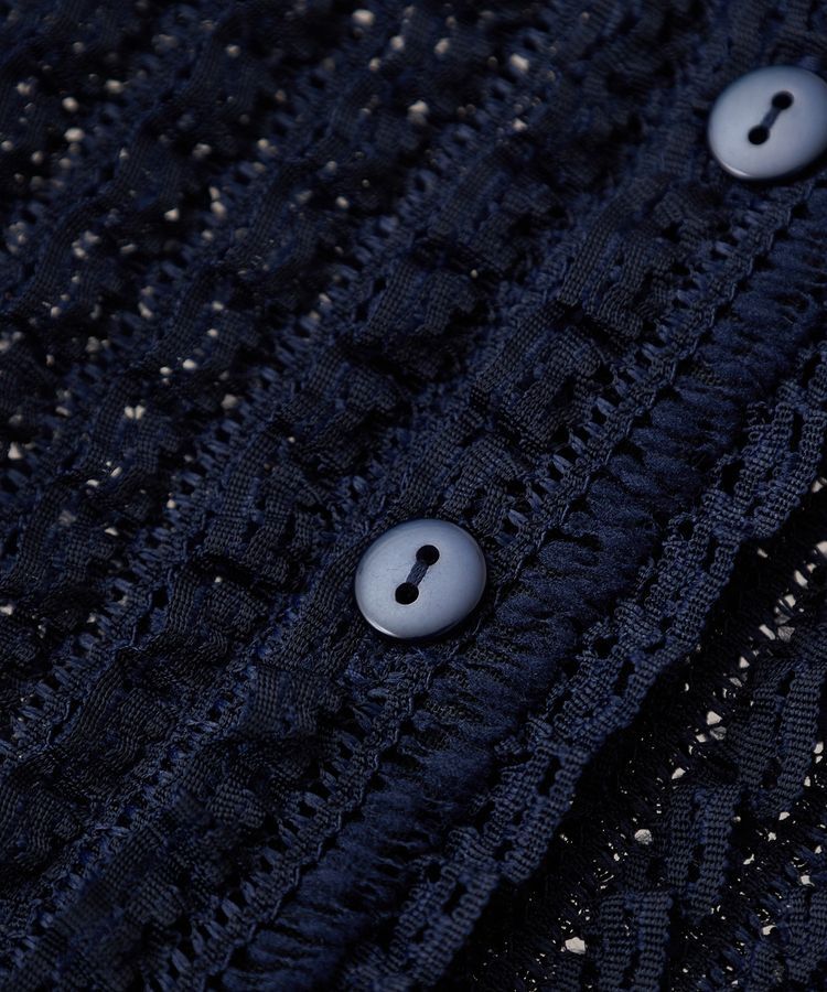 earth music&ecology「ミニフリルカットレースアンサンブル」|カーディガン|