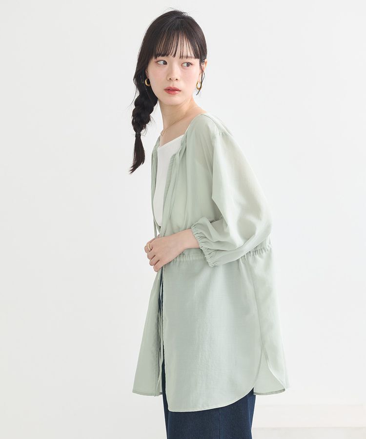 earth music&ecology「ふんわりスリーブドロストシャツ」|シャツ・ブラウス|