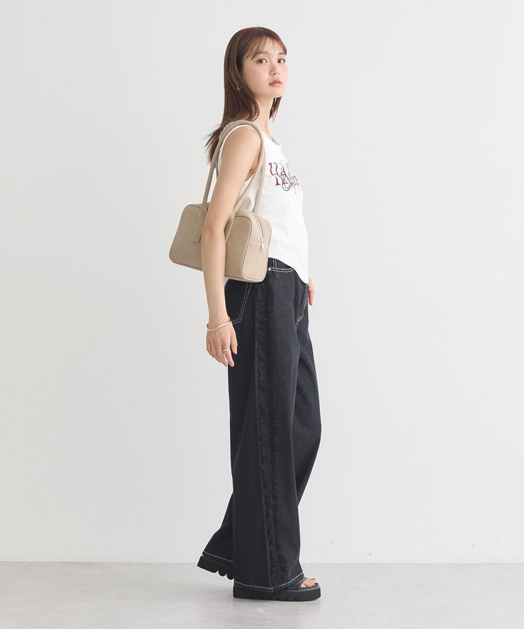 earth music&ecology「サイドチュールデニムパンツ」|デニム|