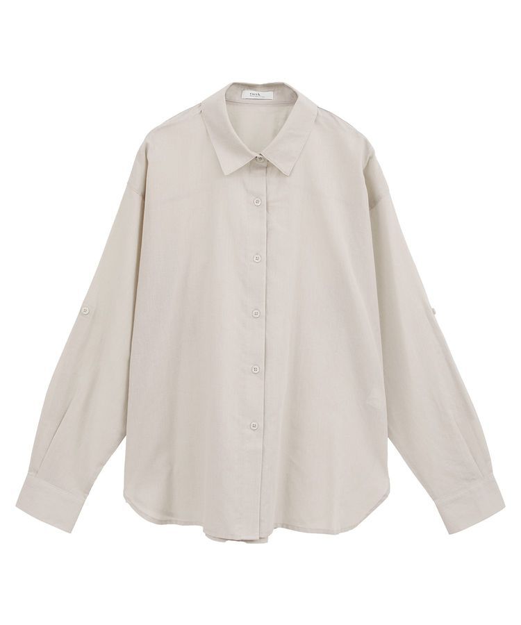 earth music&ecology「綿麻混ベーシックシャツ」|シャツ・ブラウス|