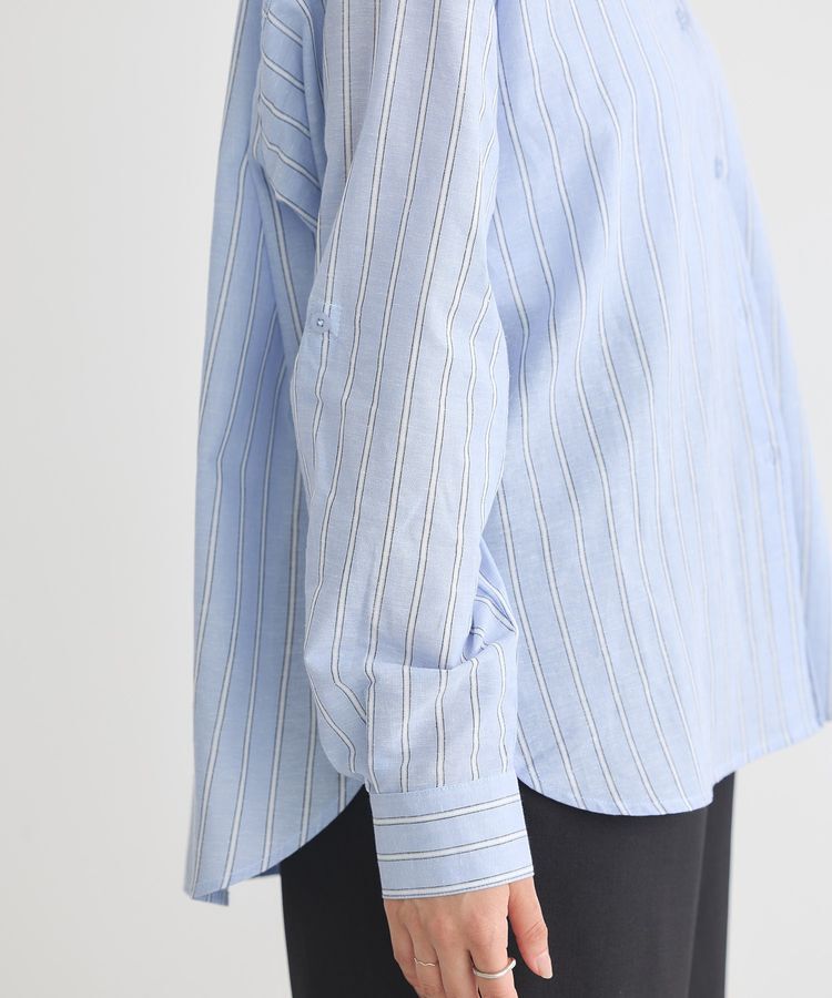 earth music&ecology「綿麻混ベーシックシャツ」|シャツ・ブラウス|