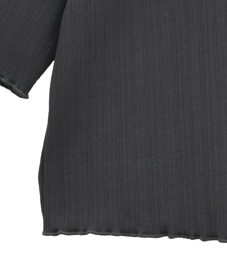 earth music&ecology「フリルカットリブカーディガン」|Tシャツ・カットソー|