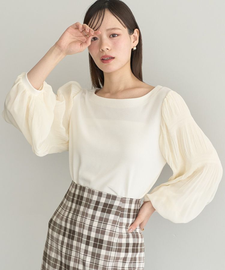 earth music&ecology「マジョリカプリーツプルオーバー」|Tシャツ・カットソー|