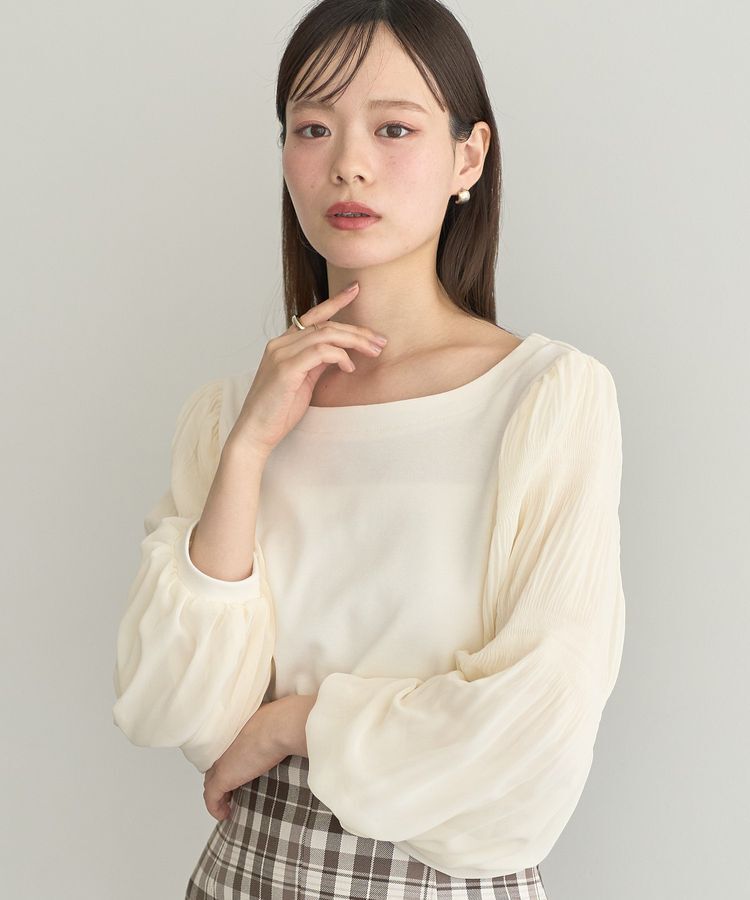 earth music&ecology「マジョリカプリーツプルオーバー」|Tシャツ・カットソー|