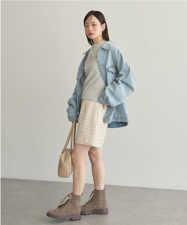 earth music&ecology「ビッグデニムジャケット」|テーラードジャケット|