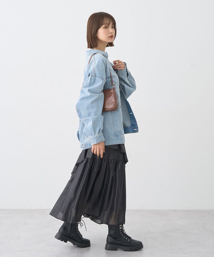 earth music&ecology「ビッグデニムジャケット」|テーラードジャケット|