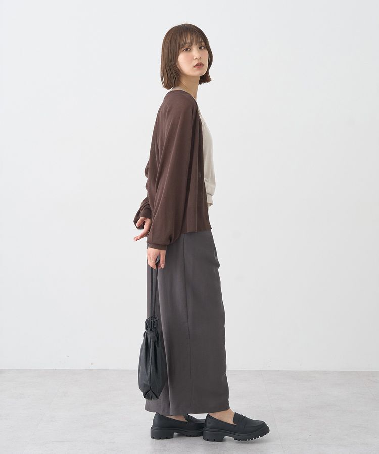 earth music&ecology「キーネックシアーカーディガン」|カーディガン|