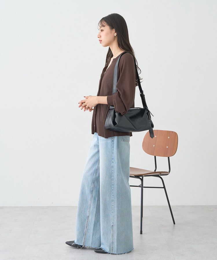 earth music&ecology「キーネックシアーカーディガン」|カーディガン|