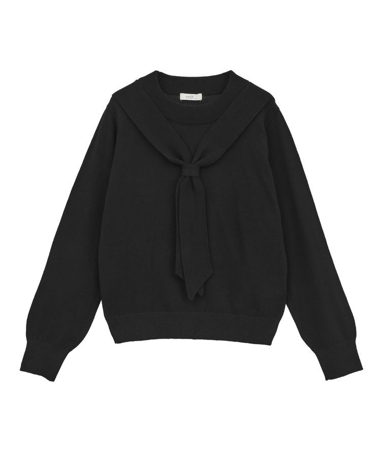 earth music&ecology「ボウタイニットプルオーバー」|ニット・セーター|