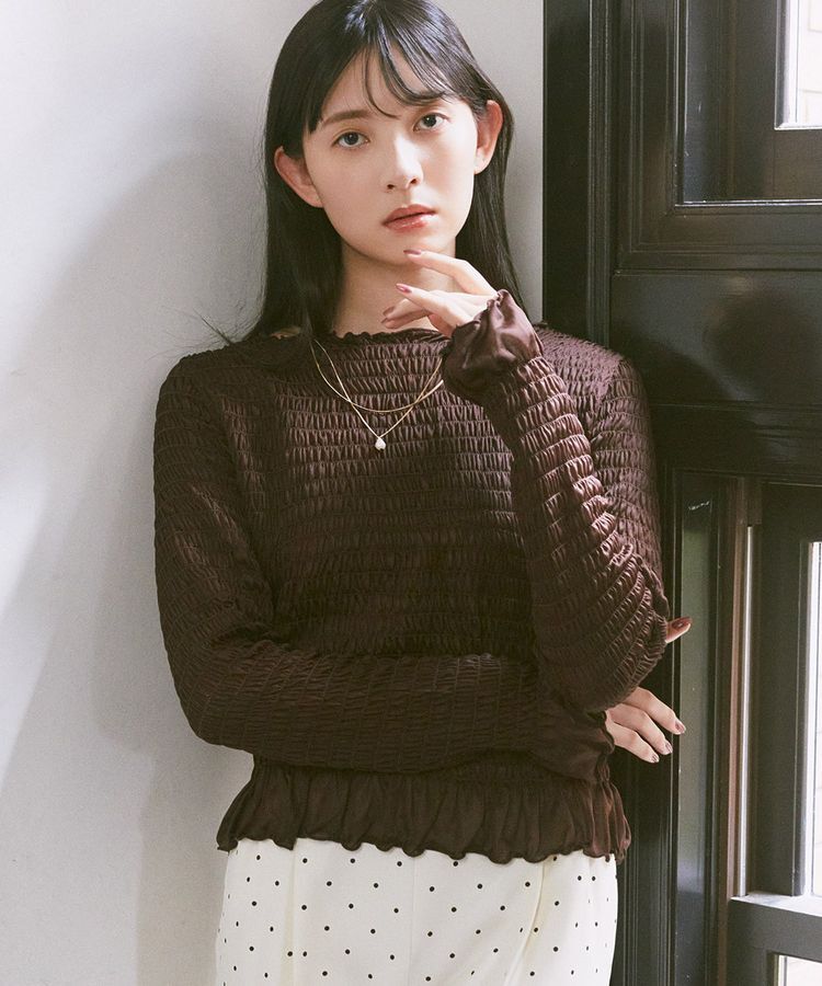 earth music&ecology「シャーリングメロープルオーバー」|Tシャツ・カットソー|Brown