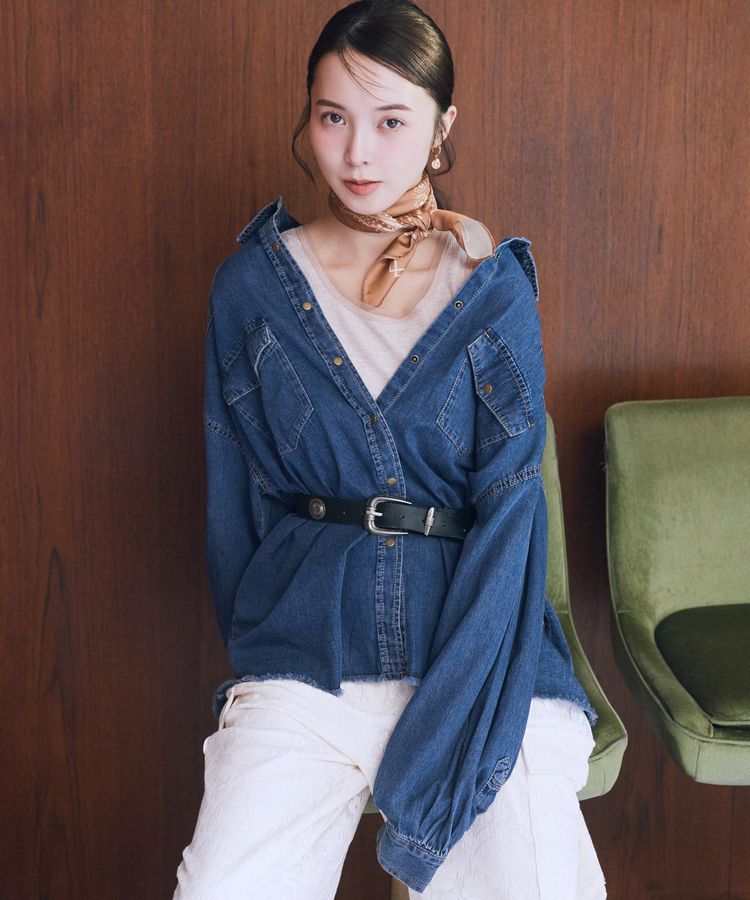 earth music&ecology「ウエスタンデニムシャツ」|シャツ・ブラウス|