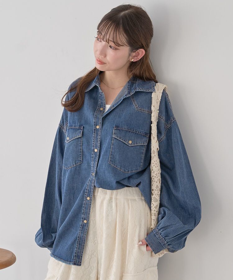 earth music&ecology「ウエスタンデニムシャツ」|シャツ・ブラウス|