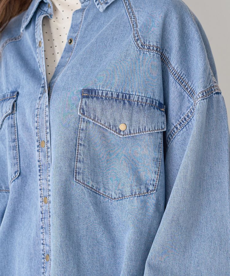 earth music&ecology「ウエスタンデニムシャツ」|シャツ・ブラウス|