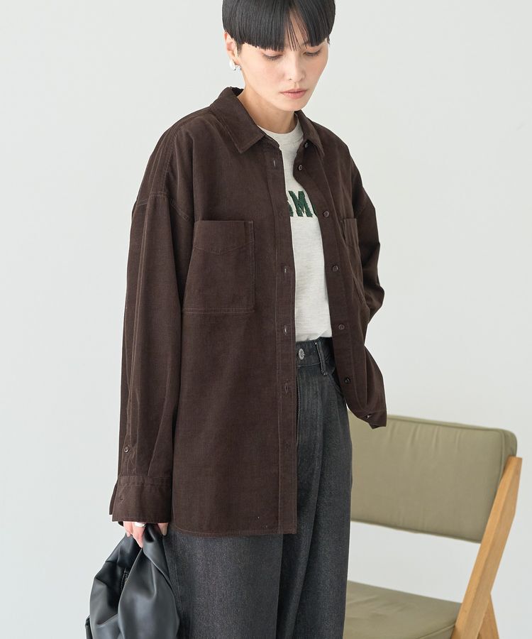 AMERICAN HOLIC「Wポケットコーデュロイシャツ」|シャツ・ブラウス|
