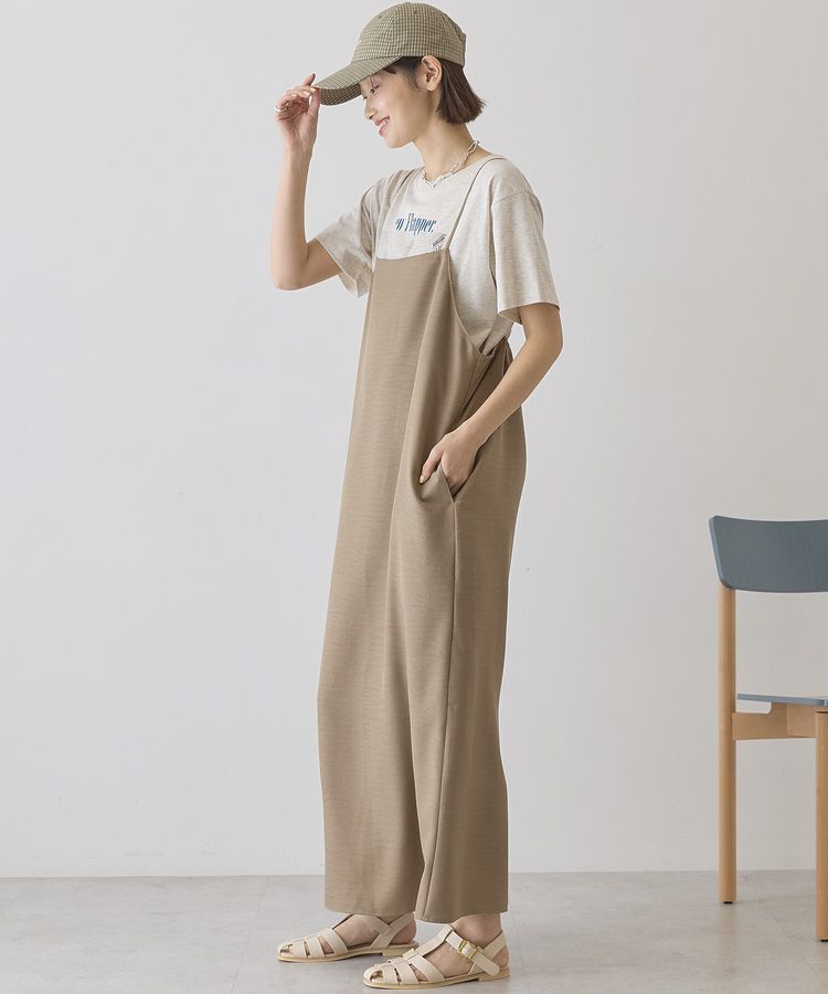 AMERICAN HOLIC「リネンライクIラインキャミワンピース」|ワンピース|