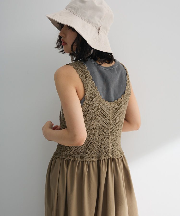 Green Parks「・SUGAR SPOON クロシェキリカエワンピース」|ワンピース|