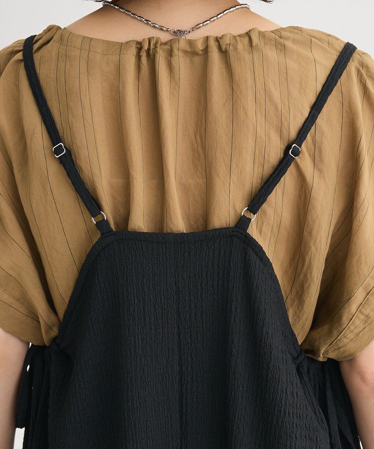 Green Parks「表面感脇リボンキャミワンピース」|ワンピース|