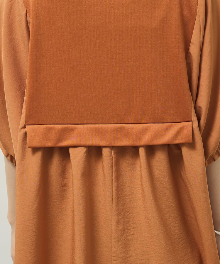 Green Parks「ベスト風7分袖ドッキングプルオーバー」|Tシャツ・カットソー|