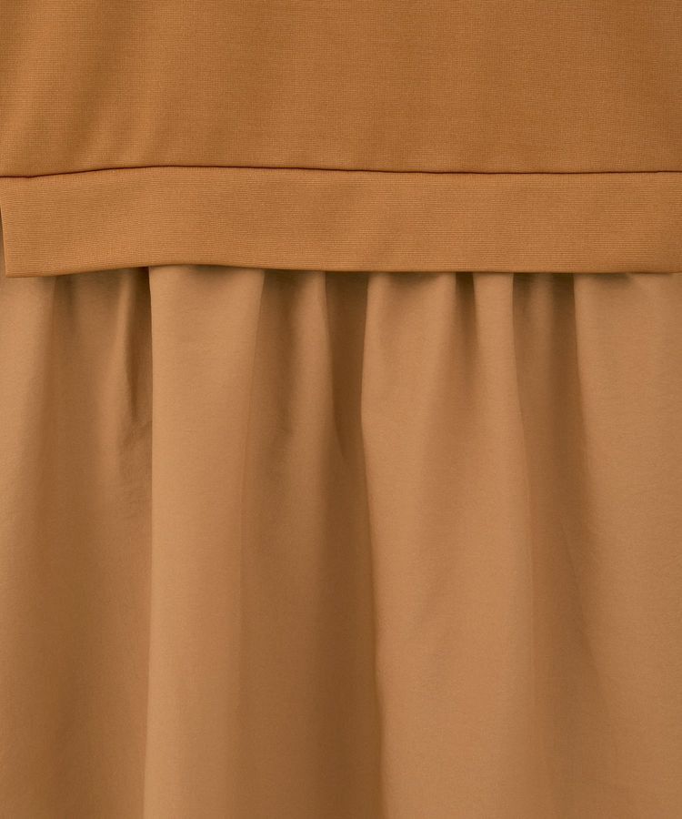 Green Parks「ベスト風7分袖ドッキングプルオーバー」|Tシャツ・カットソー|