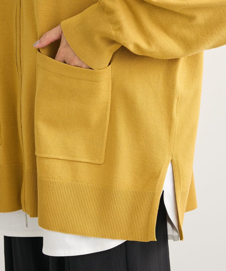 Green Parks「アンチピリングゆるzipカーディガン」|カーディガン|