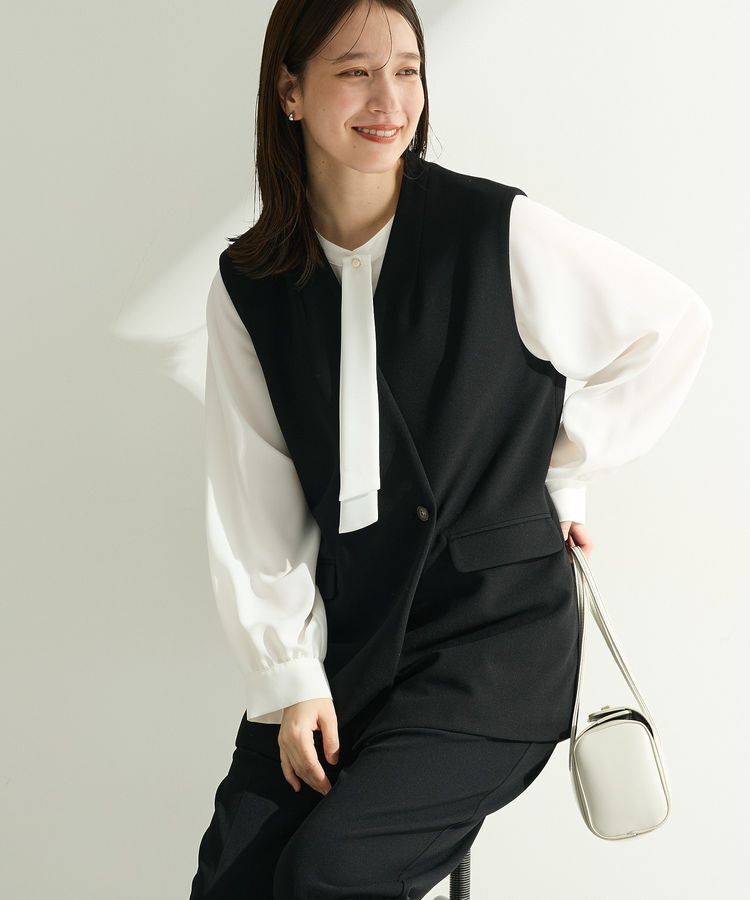 Green Parks「O.2wayボウタイブラウス」|シャツ・ブラウス|