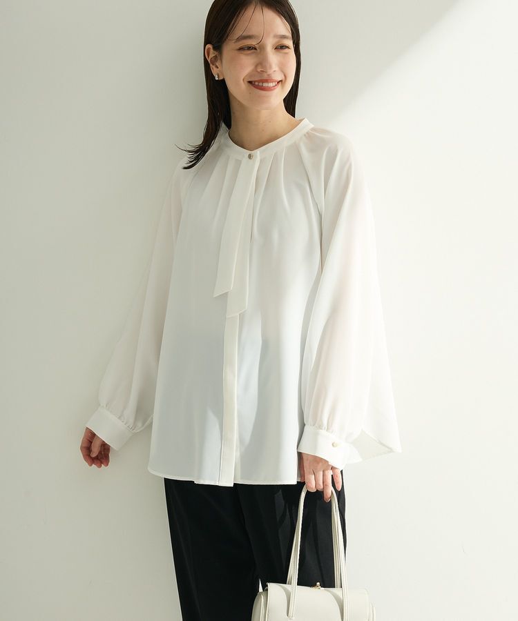 Green Parks「O.2wayボウタイブラウス」|シャツ・ブラウス|