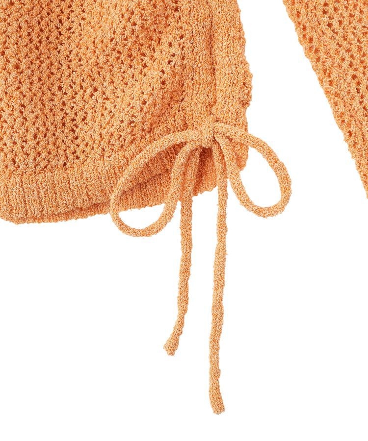 Green Parks「サイドシャーリング透かし編みニットプルオーバー」|ニット・セーター|