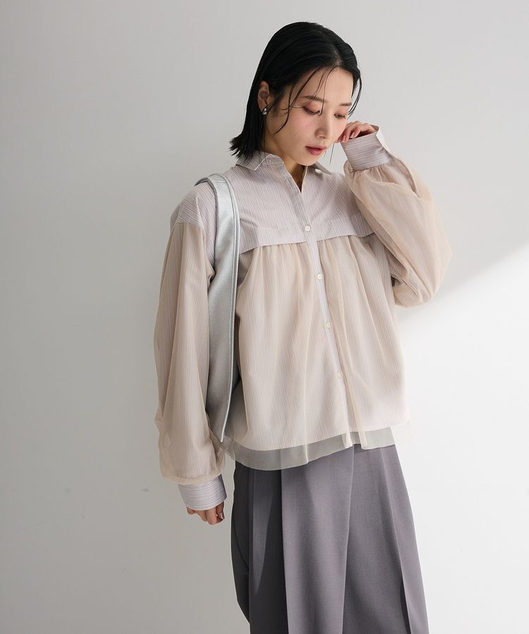 Green Parks「イージーケアチュールドッキングシャツ」|シャツ・ブラウス|