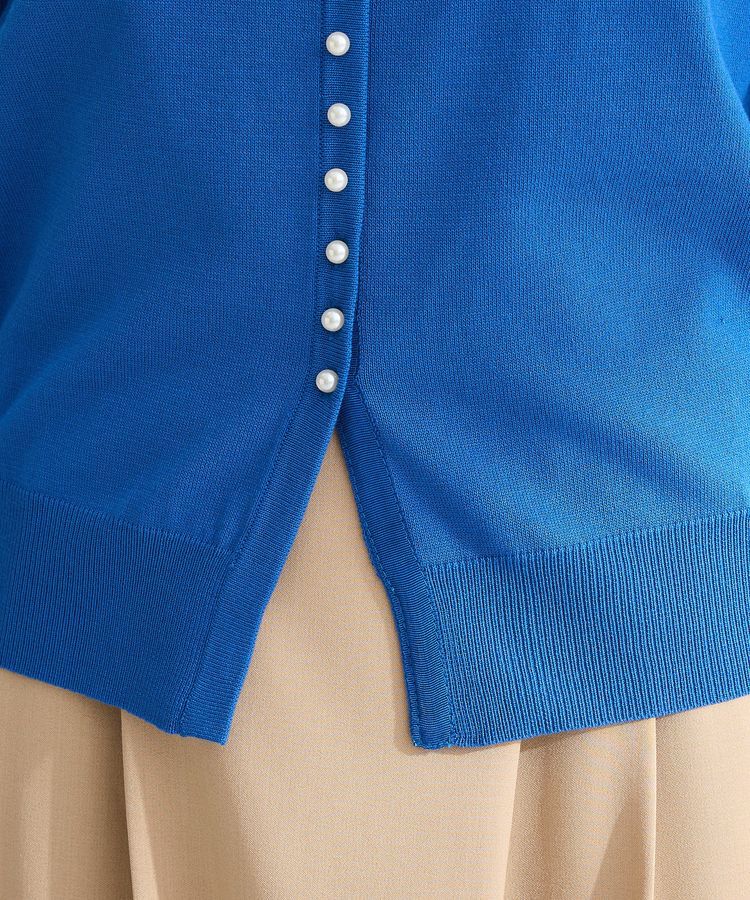 Green Parks「パール調ボタン付き2WAYニットプルオーバー」|ニット・セーター|