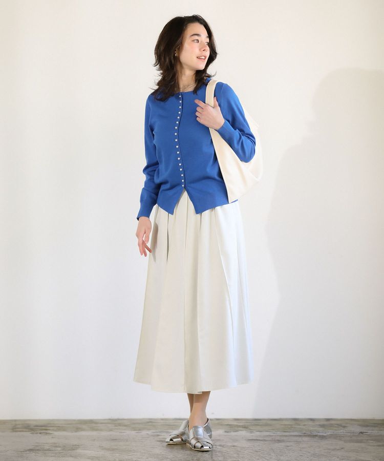 Green Parks「パール調ボタン付き2WAYニットプルオーバー」|ニット・セーター|