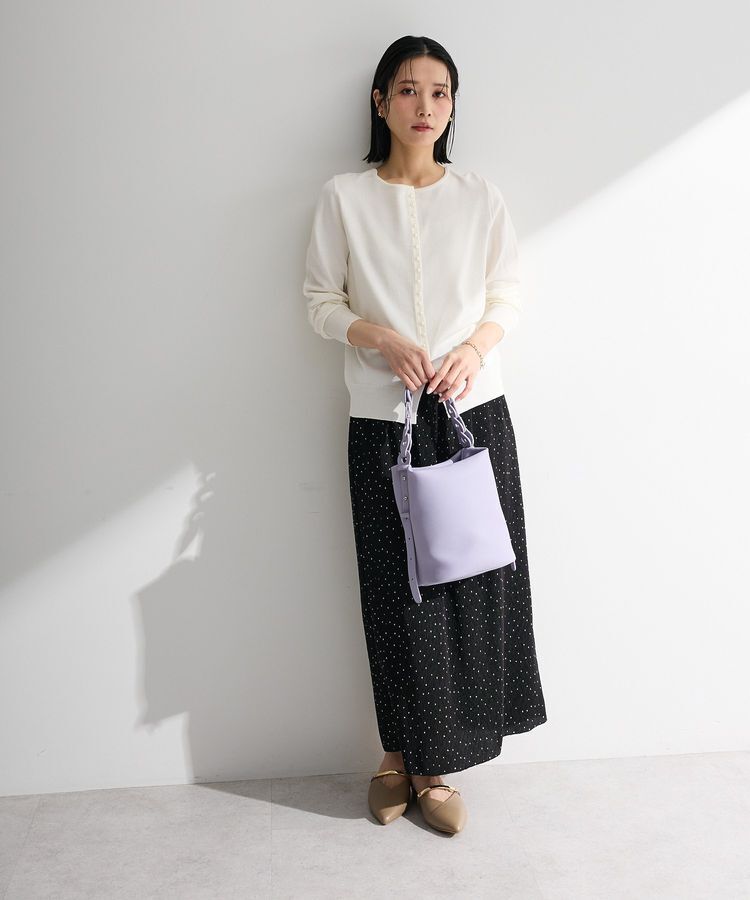 Green Parks「パール調ボタン付き2WAYニットプルオーバー」|ニット・セーター|