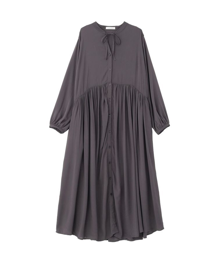 Green Parks「スキッパーギャザーワンピース」|ワンピース|