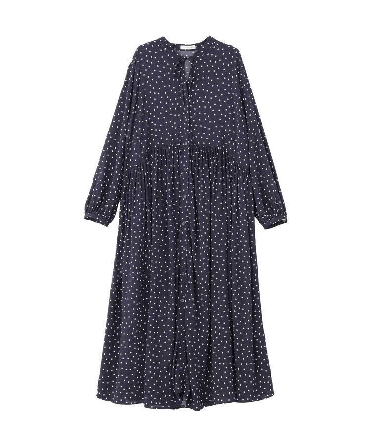 Green Parks「スキッパーギャザーワンピース」|ワンピース|