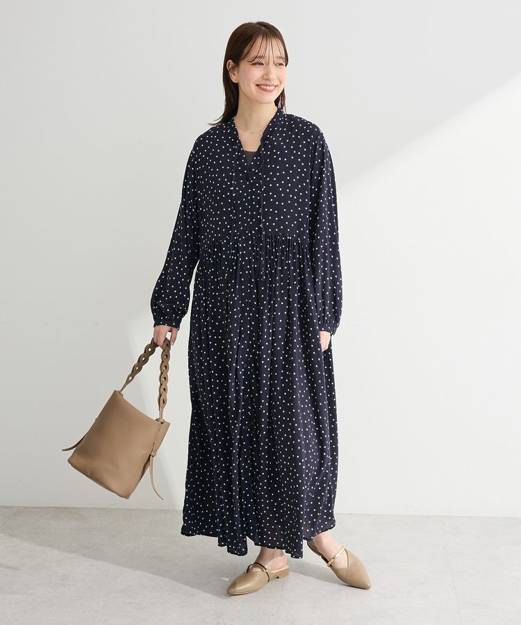 Green Parks「スキッパーギャザーワンピース」|ワンピース|Dot