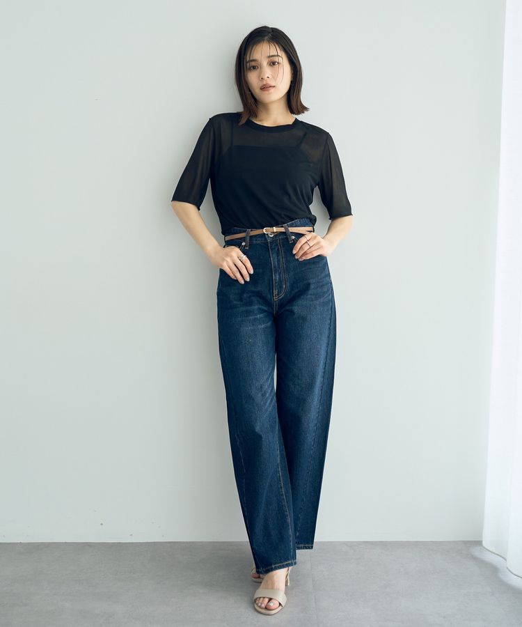 YECCA VECCA「ゴールドバックル細ベルト」|ベルト|