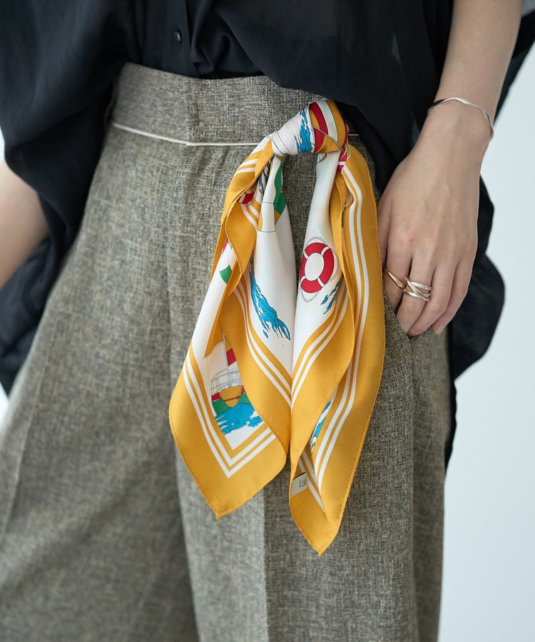 YECCA VECCA「【kakatoo】ヨット柄スカーフ」|バンダナ・スカーフ|