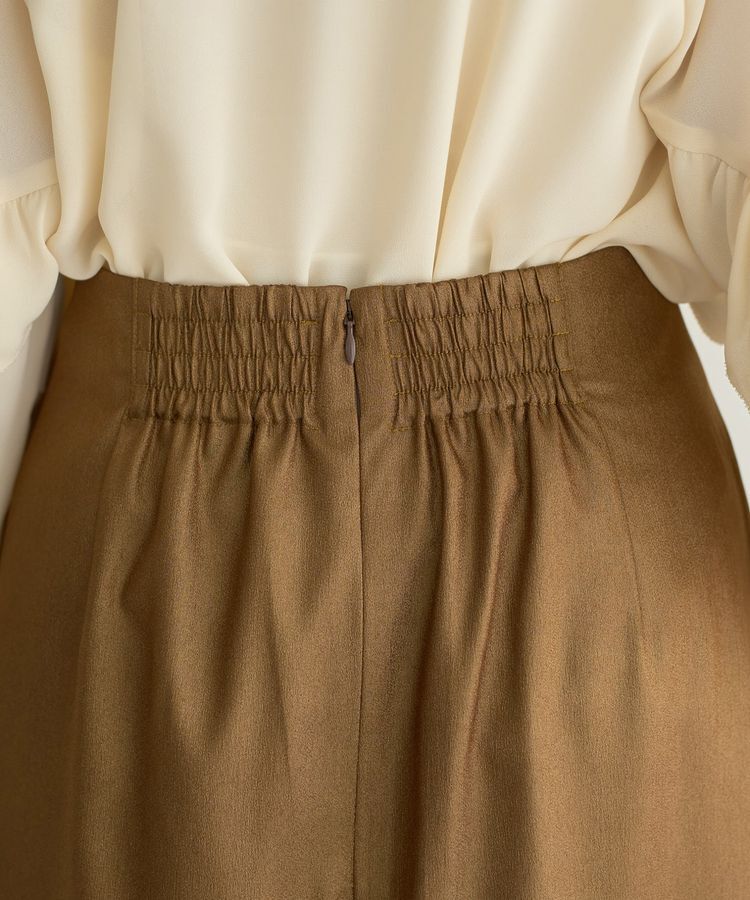 YECCA VECCA「シャイニーロングスカート」|タイト|