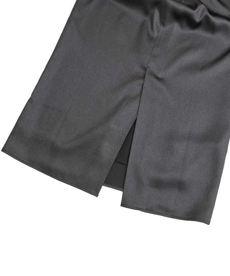 YECCA VECCA「シャイニーロングスカート」|タイト|