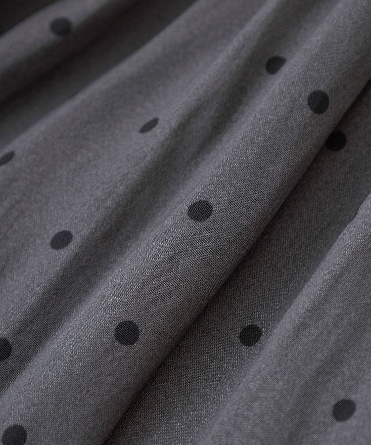 YECCA VECCA「ドット柄ギャザーブラウス」|シャツ・ブラウス|