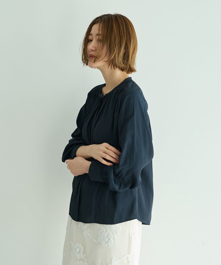 YECCA VECCA「ギャザーブラウス」|シャツ・ブラウス|
