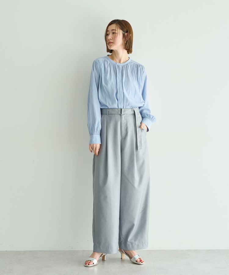 YECCA VECCA「ギャザーブラウス」|シャツ・ブラウス|