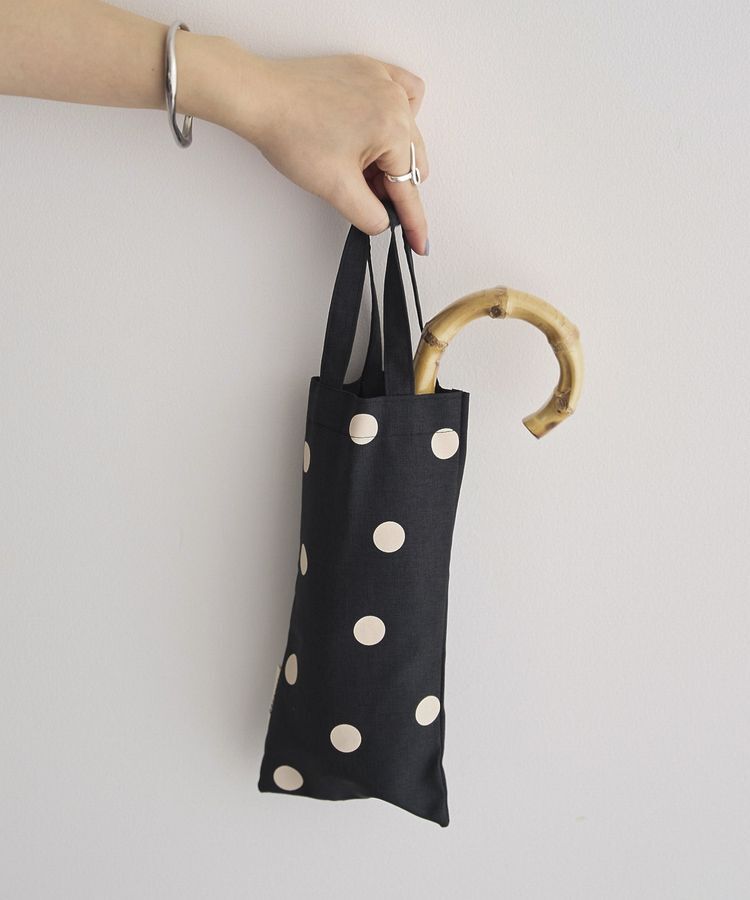 YECCA VECCA「【because】ドットトートバッグミニ」|傘|