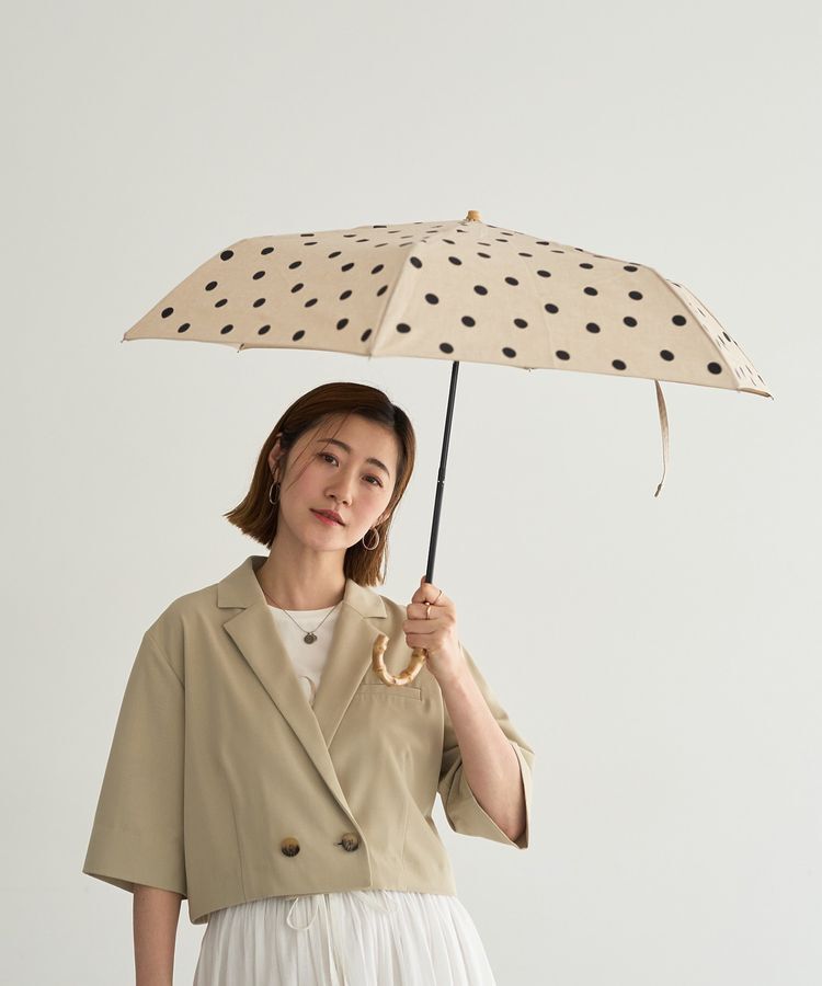 YECCA VECCA「【because】ドットトートバッグミニ」|傘|