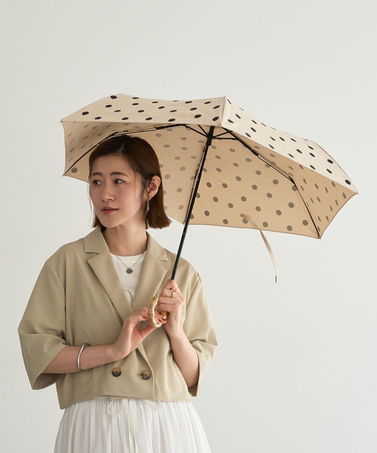 YECCA VECCA「【because】ドットトートバッグミニ」|傘|