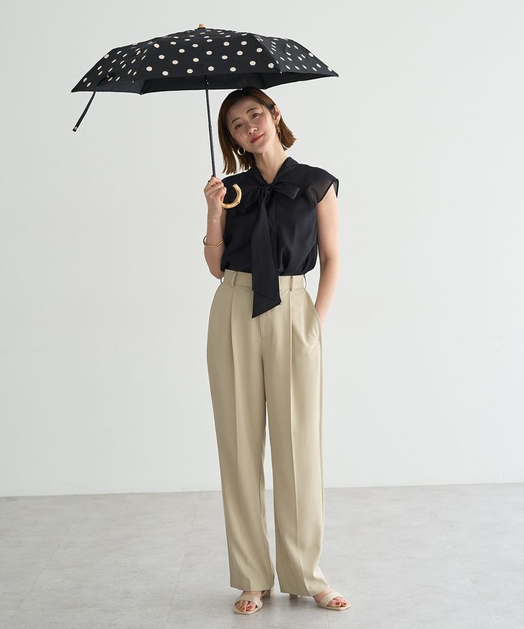 YECCA VECCA「【because】ドットトートバッグミニ」|傘|