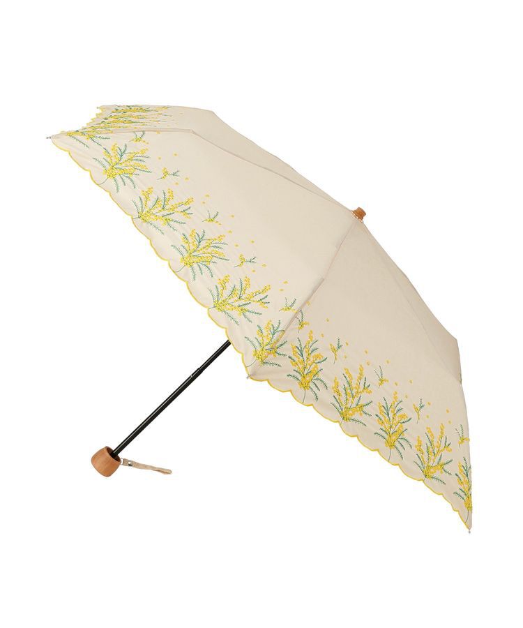 YECCA VECCA「【because】ミモザ刺繍ミニ」|傘|