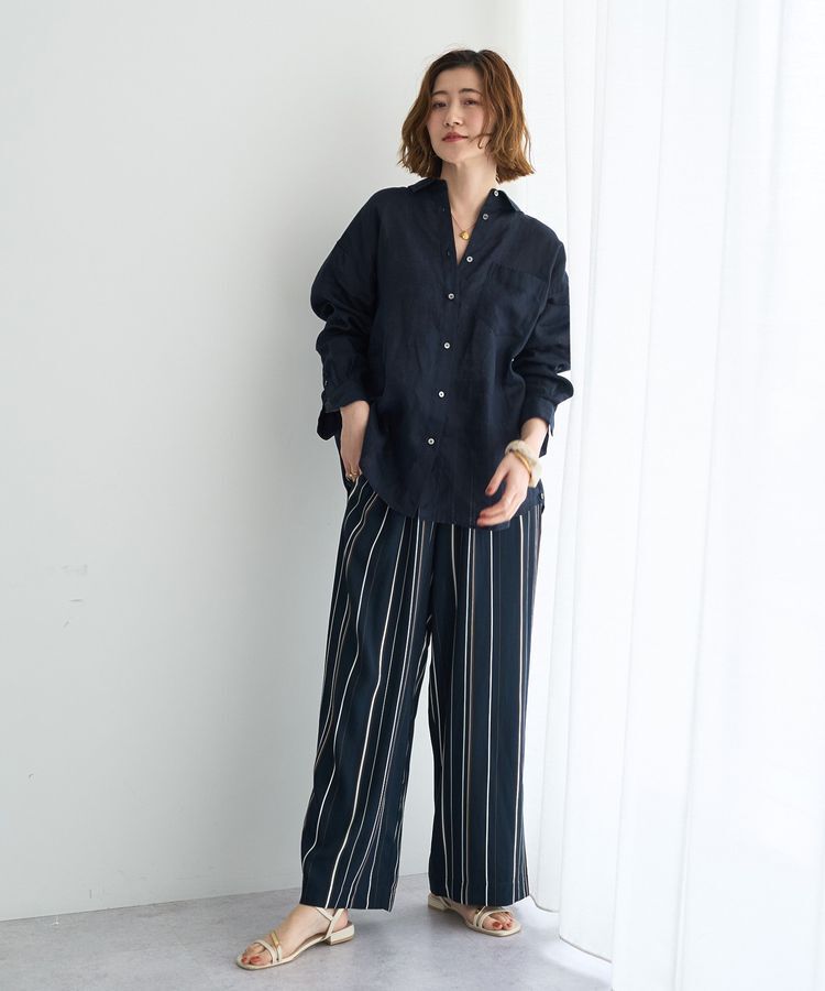 YECCA VECCA「3wayフレンチリネンシャツ」|シャツ・ブラウス|
