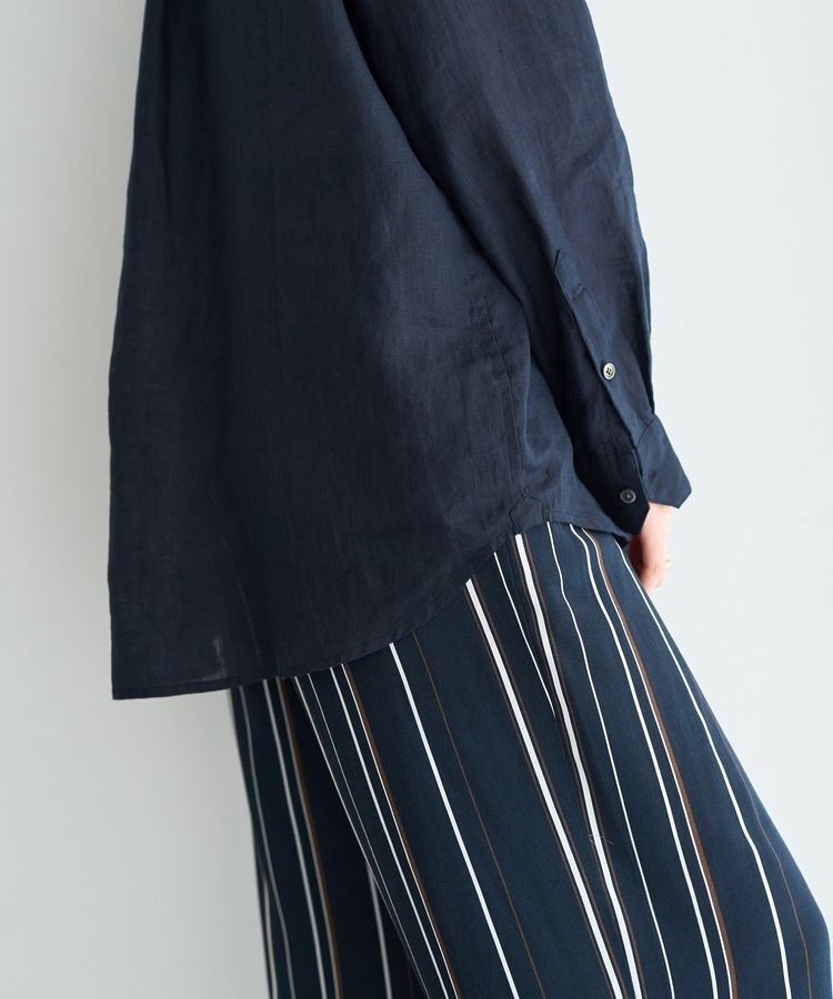 YECCA VECCA「3wayフレンチリネンシャツ」|シャツ・ブラウス|